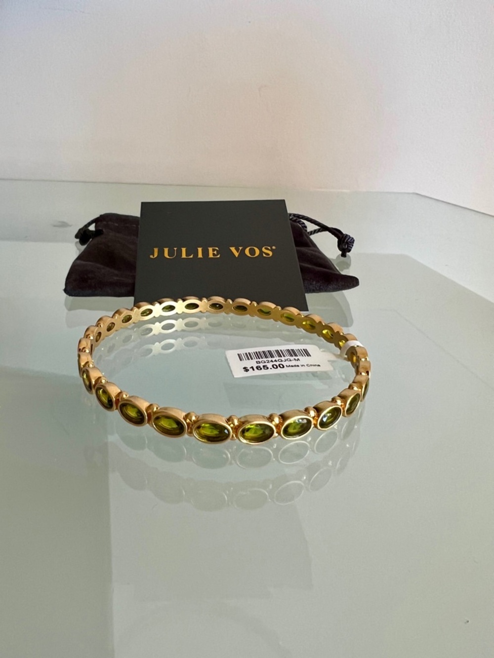 JULIE VOS Palmetto Green Mykonos Bangle Bracelet - Picture 5 of 6